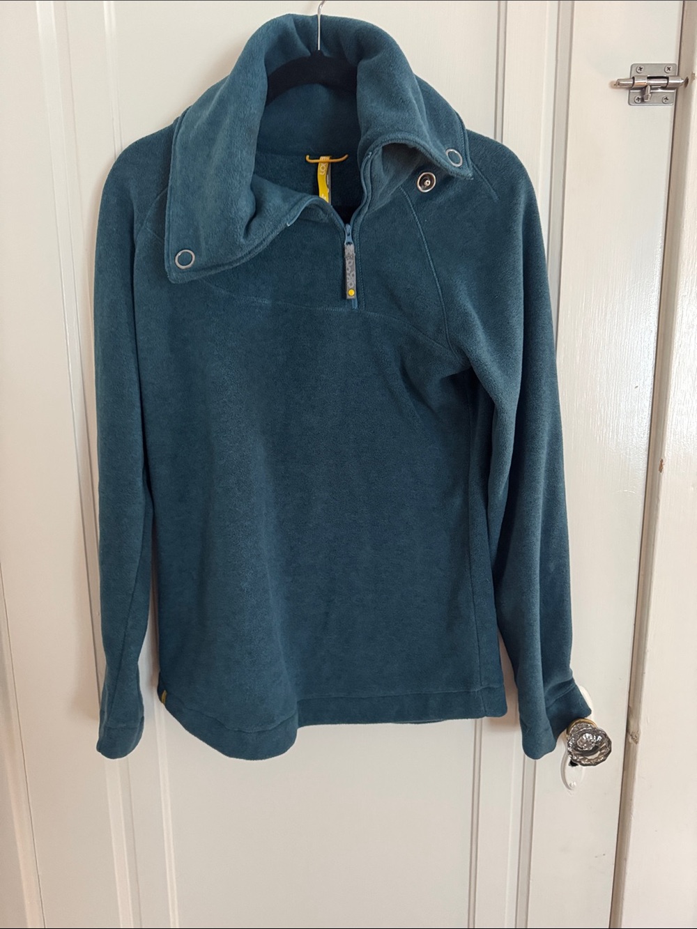 Lole Women's Teal Quarter-Zip Fleece Pullover